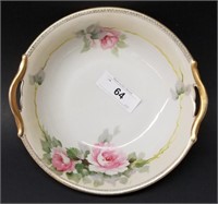 10" Nippon Hand-Painted 2-Handled Bowl