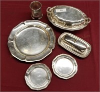 Group of Silverplate, Covered Dish, Butter, etc.