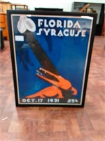 Florida vs Syracuse 10/17/1931 poster print