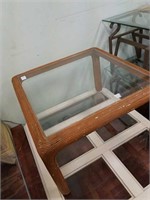 Glass top small table