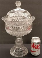 Huge EAPG Covered Compote/Candy Dish