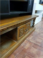 Large wooden tv stand