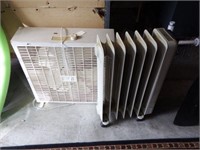 Lot # 322 - DeLonghi oil heater and eastern