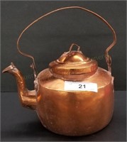 Antique Hand Forged Copper Kettle