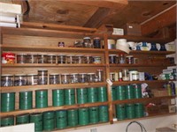 Lot # 307 - Contents of workshop shelf to