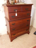 Lot # 271 - Genuine Mahogany five drawer chest