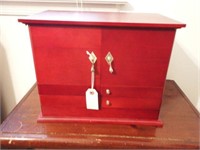 Lot # 262 - Red Lacquer jewelry box