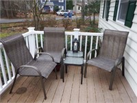 Lot # 200 -  Three contemporary patio chairs,