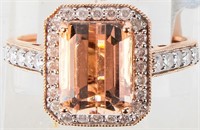 Jewelry 14kt Rose Gold Morganite Cocktail Ring