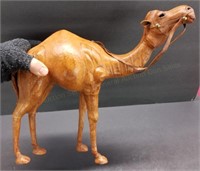 14" Camel Figure made of Leather