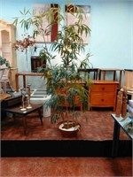 Very nice faux bamboo potted decor
