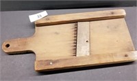 18" Primitive Wood Food Slicer