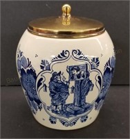 Van Rossem's Blue Delft Tobacco Jar/Humidor