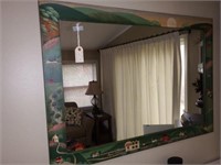 Lot # 239 - Country style decorated mirror