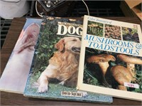 mushroom/cat/dog coffee table books