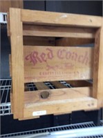 red coach cantelope fruit crate/wood box