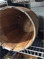 small wood barrel