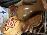 wood dishes/other items