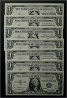 14  1957 $1 Silver Certificates  CU
