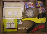 Electrical Box Lot: Tester Tape & Crimpers