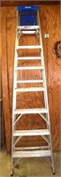 8 ft. Werner ladder and pair of saw horses