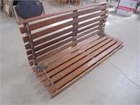 Hanging porch bench swing