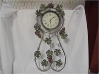 Grape Clock Hanging Decor
