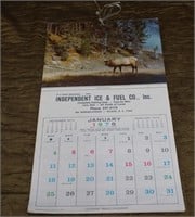 1976 Independent Ice & Fuel Co Monthly Calendar
