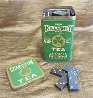Killarney Tea tin & Dominoes