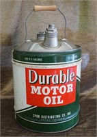 5 Gallon” Durable Motor Oil” Oil can