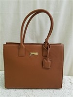 Joy & Iman "Rich Cognac" Leather Satchel/Handbag