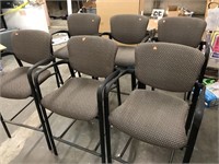 6 chairs 41inches high each good condition