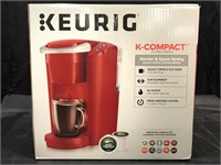 Keurig K compact red. Full working condition-may