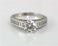 18ct white gold 1.56 carat diamond ring