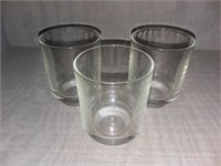 Vintage Glasses; set of three