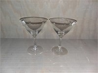 Extra Small Martini Glasses; stars