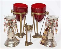 Decorative Metal Base Candle Holders
