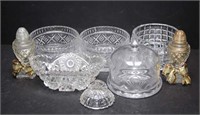 Selection of Pressed Glass Items (lot of 7)