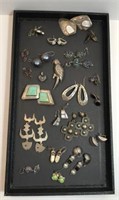 Sterling Jewelry (lot 19 earrings pairs)