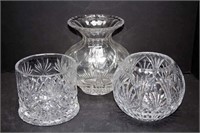 Pressed Glass Pieces (lot of three)