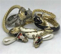 Serpent Bracelets, Rings, Earrings