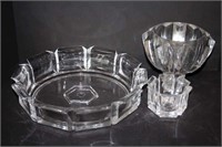 Thick Heavy plastic Serving Tray, and Dish