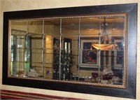 Large Framed Mirror Panel Design Hanging