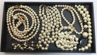 Evening Pearl Necklaces (lot of 7)