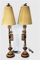 Pair of Dragon Fly Table Lamps