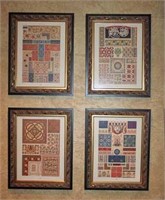 Framed Lithograph of Accentual Designs