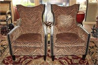 Uttermost Zebra Print Club Chairs