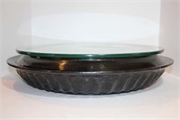 Black and Gold Lacquerware Bowl with