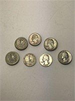 1935 to 1960 Quarters (lot of 17)