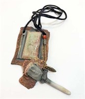 Irene Greene Clay & Turquoise Pendant